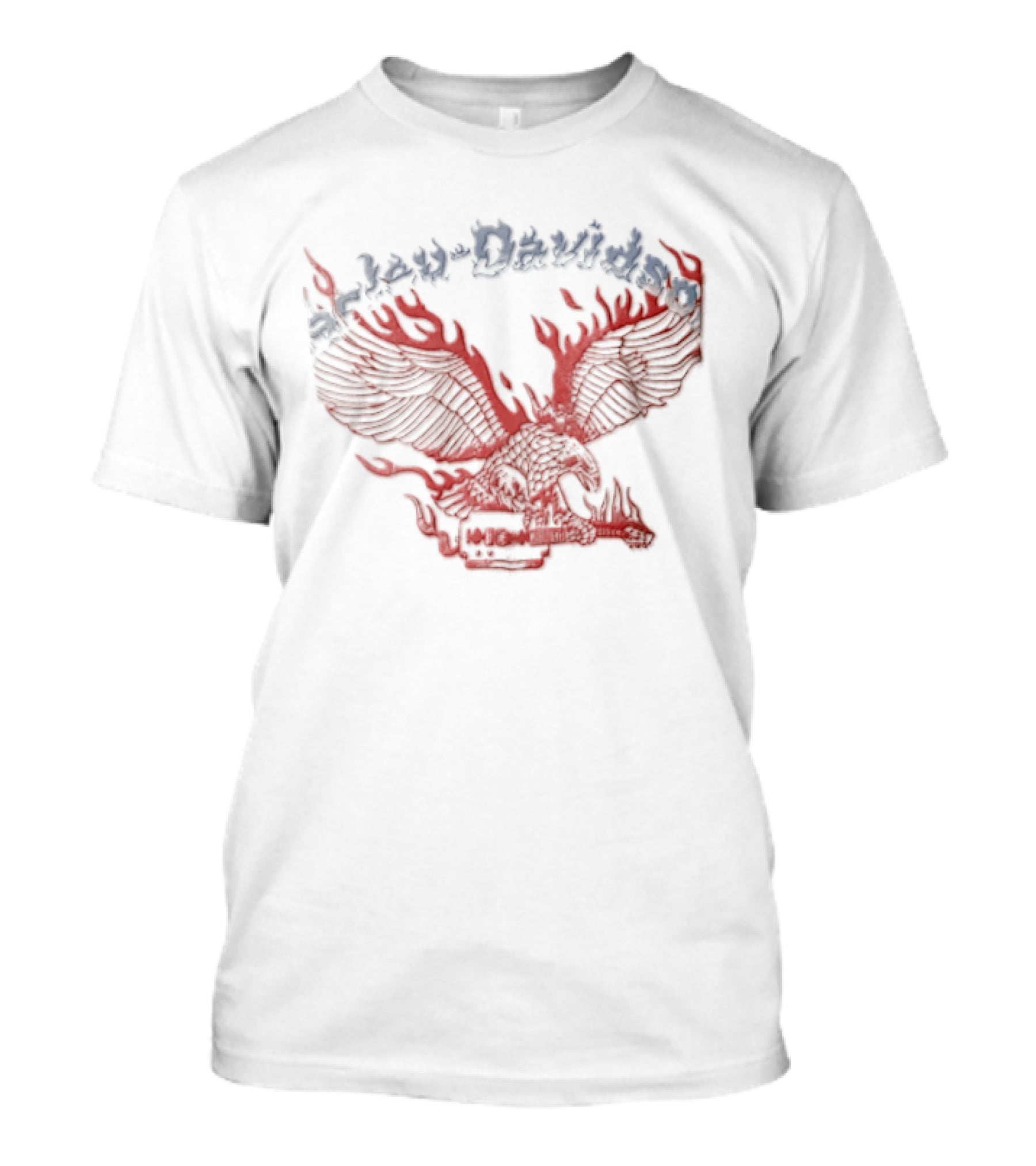 Harley Davidson Flaming Eagle Electric Guitar T-Shirt