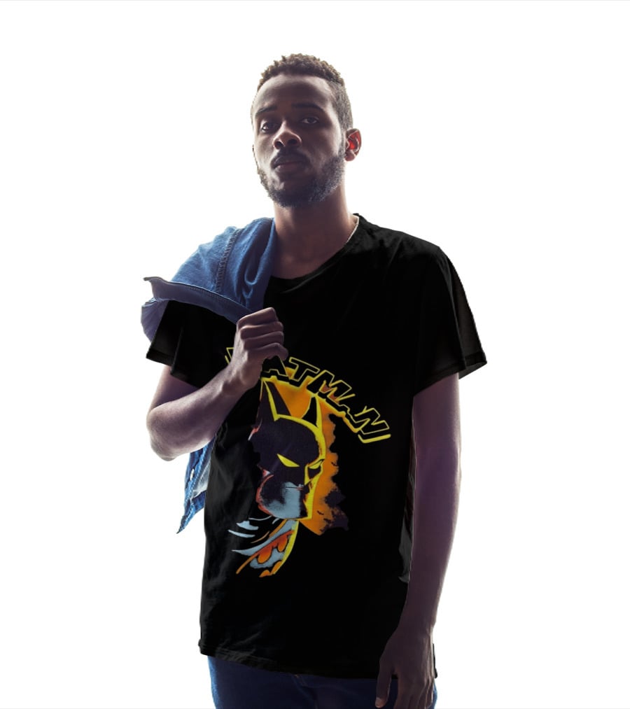 Batman DC Comics Superhero Dark Knight Iconic Mask T-Shirt