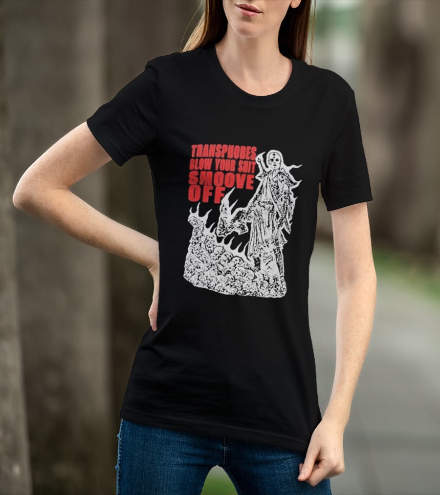 Transphobes Blow Your Smoove Off Flame Spirit T-Shirt