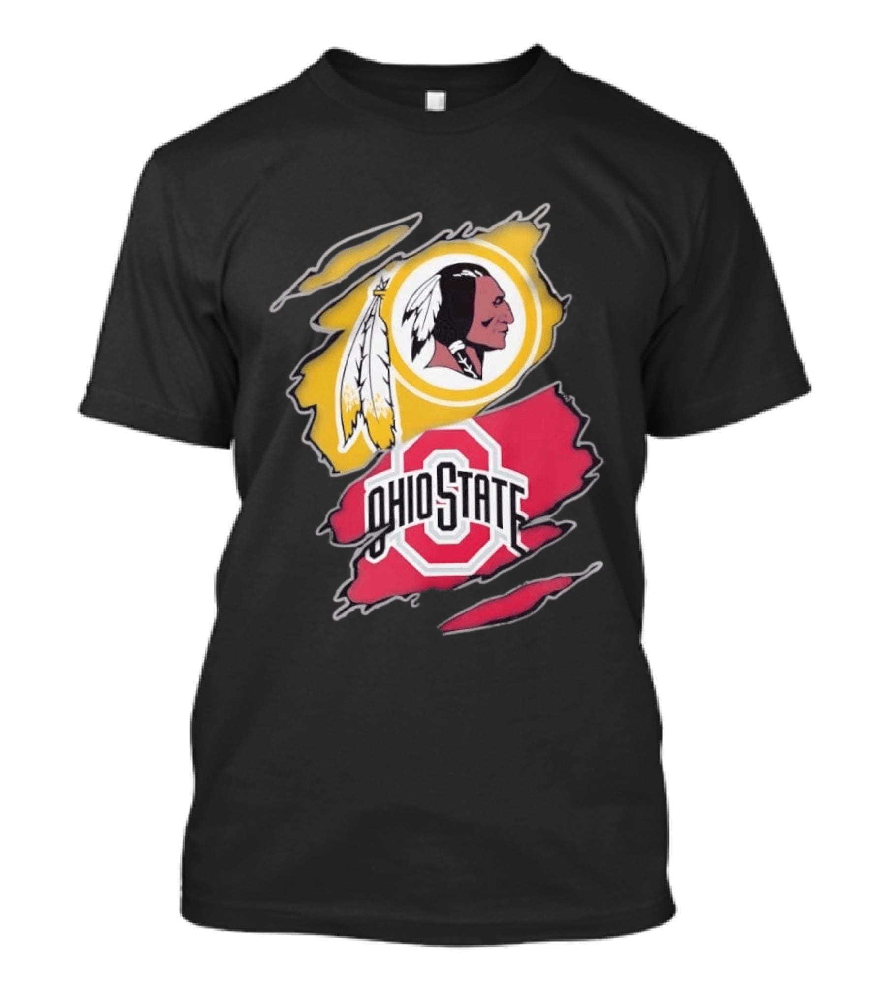 Washington Redskins Ohio State Buckeyes Collage T-Shirt