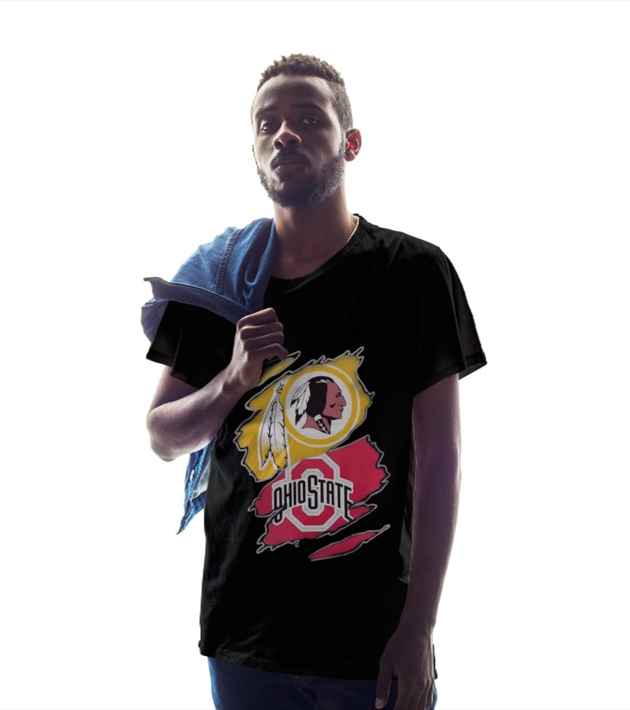 Washington Redskins Ohio State Buckeyes Collage T-Shirt