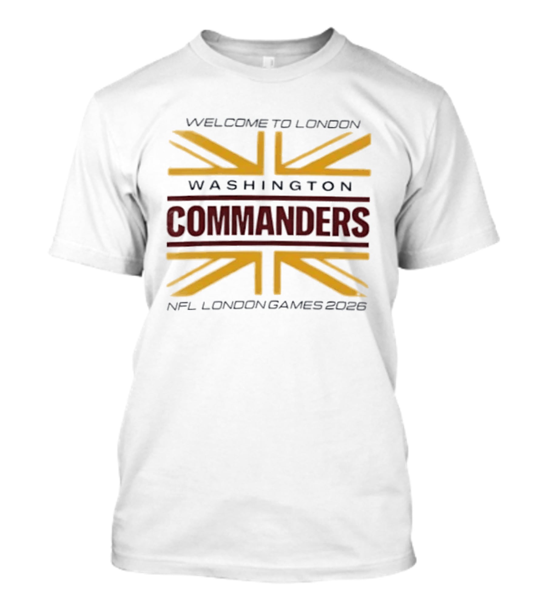 Washington Commanders Welcome To London NFL London Games 2026 T-Shirt