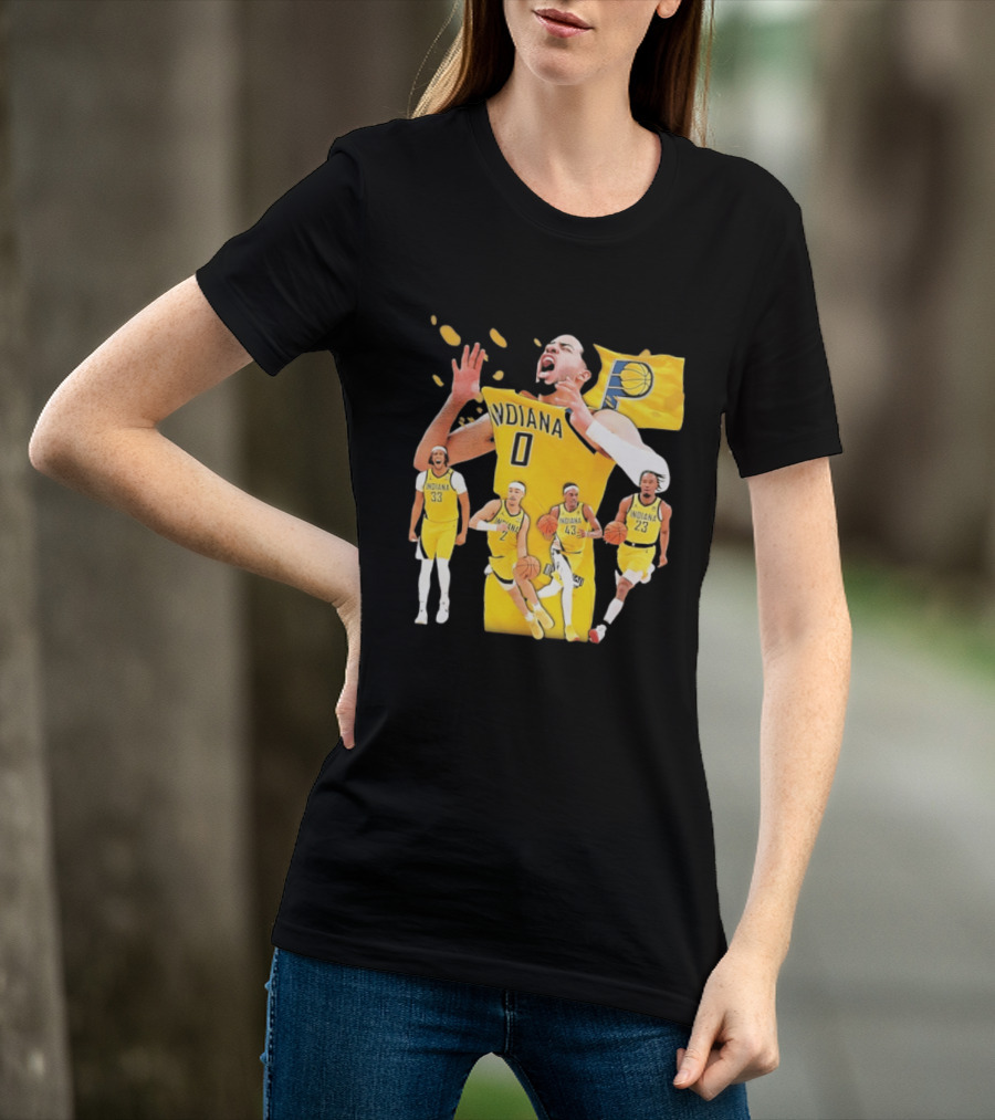 Indiana Pacers Players Collage NBA 2026 Pacer T-Shirt