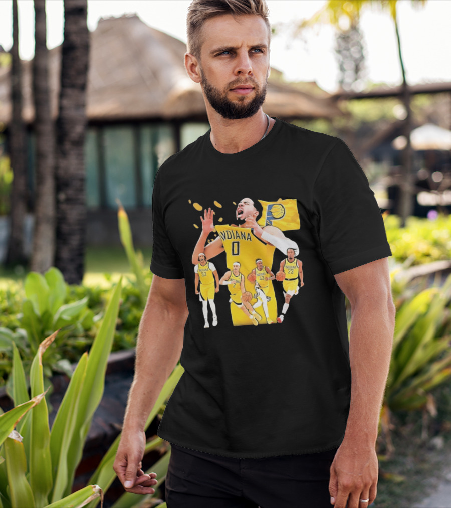 Indiana Pacers Players Collage NBA 2026 Pacer T-Shirt