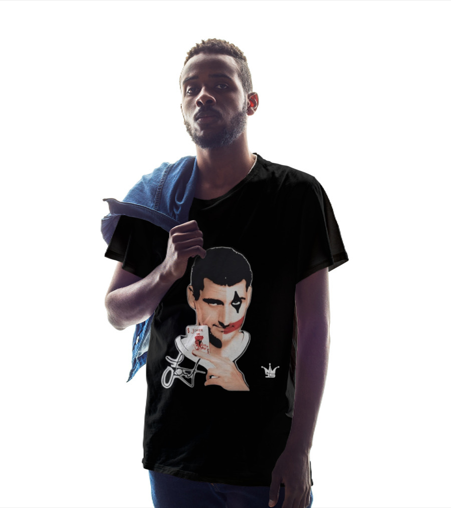 Joker Face Nikola Jokic Playing Card Denver Nuggets T-Shirt