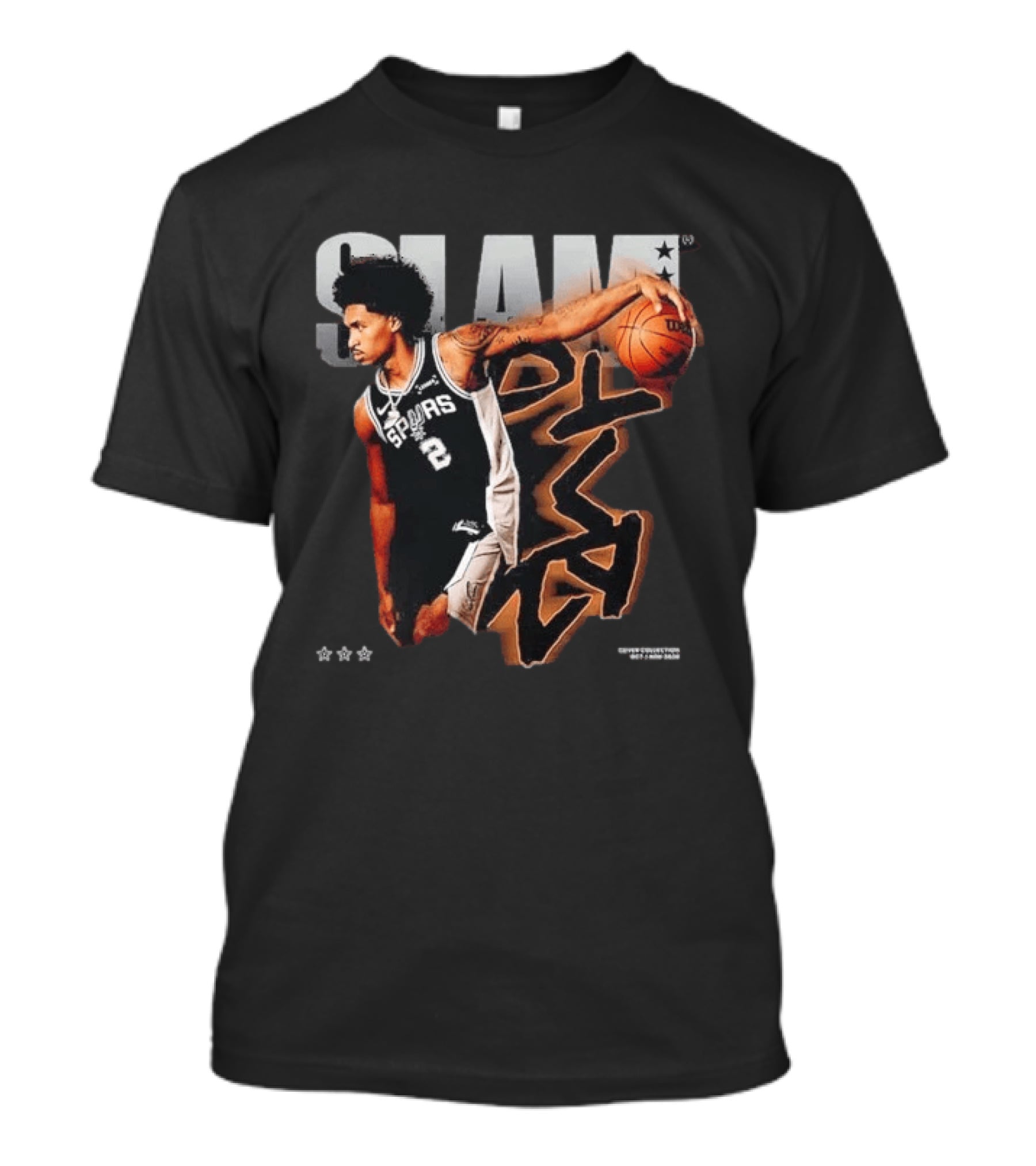SLAM 264 Dylan Harper San Antonio Spurs Script Remix 2026 T-Shirt