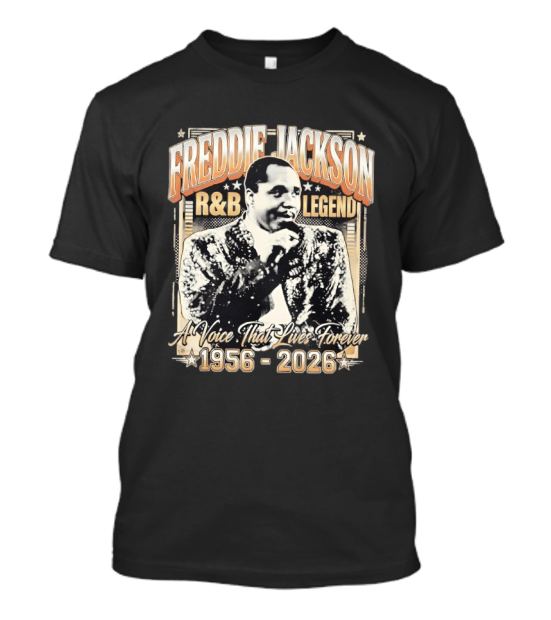 FREDDIE JACKSON R&B LEGEND A Voice That Lives Forever 1956 2026 T-Shirt