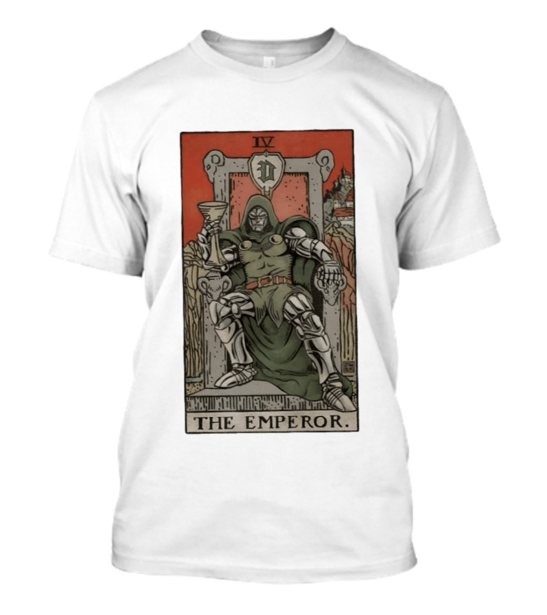 Doctor Doom IV Tarot Card The Emperor Marvel T-Shirt