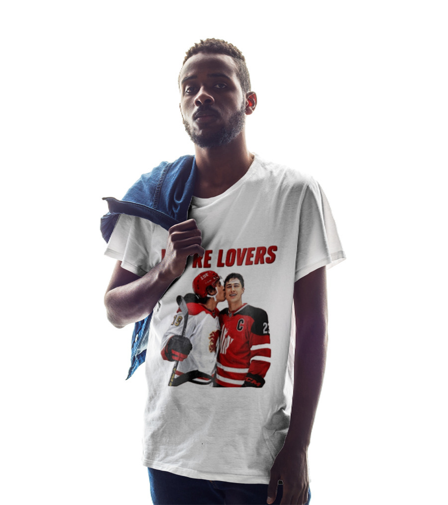 NHL Calgary Flames Matthew Tkachuk Quinn Hughes We're Lovers T-Shirt