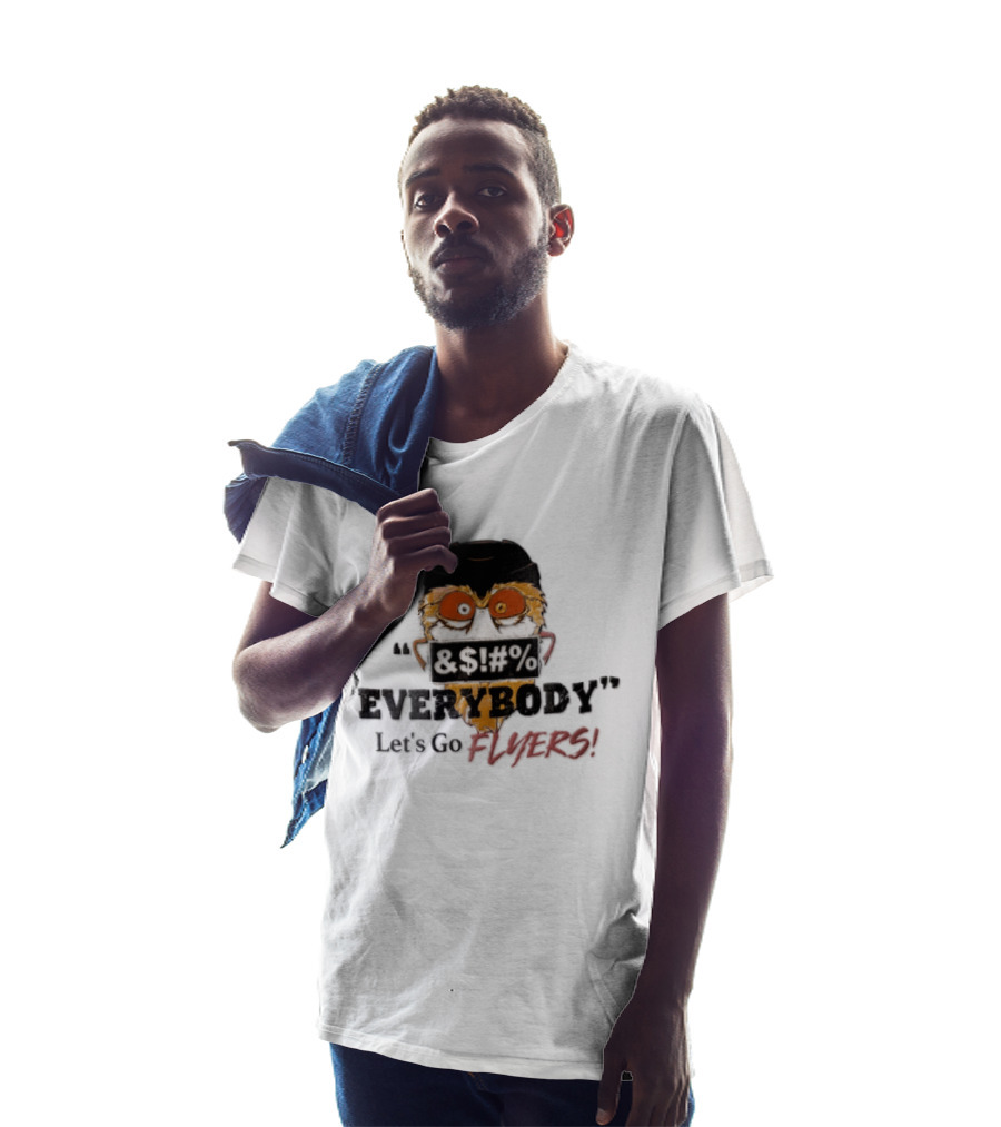 Gritty Flyers Everybody Let's Go NHL Philadelphia Hockey Helmet Cartoon T-Shirt