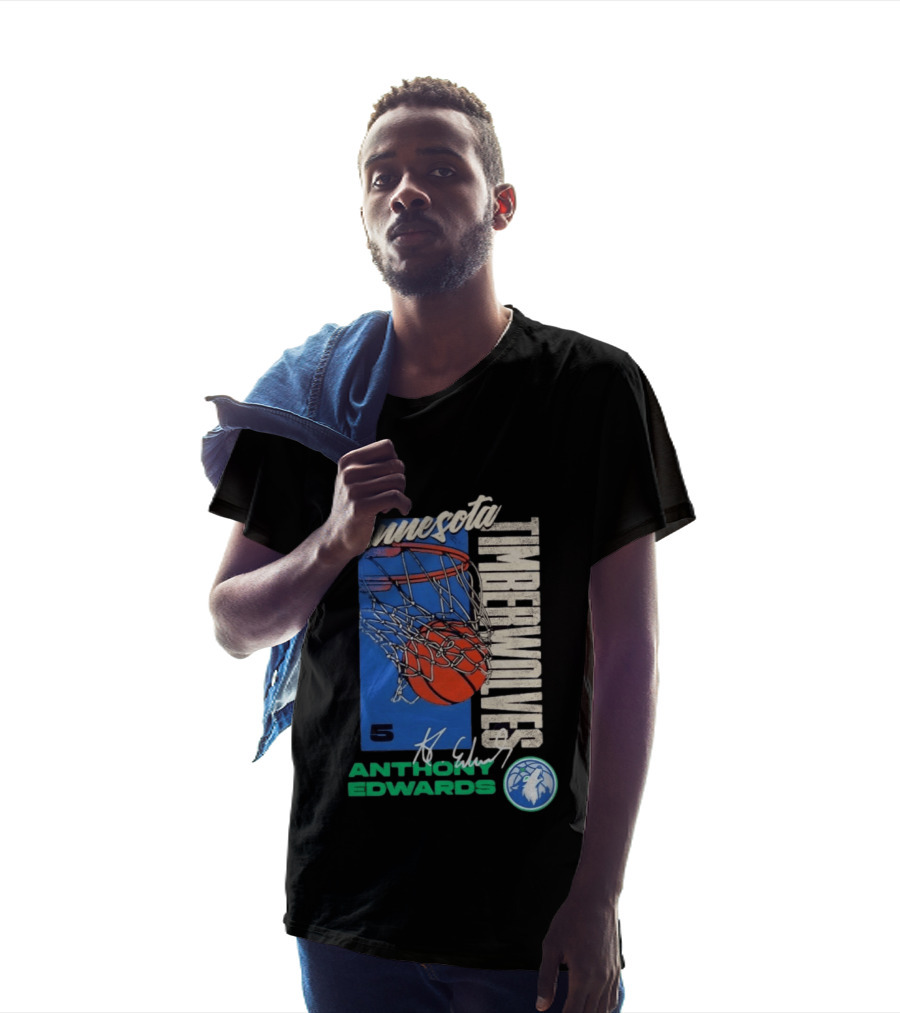 Minnesota Timberwolves Anthony Edwards 5 Basketball Team T-Shirt