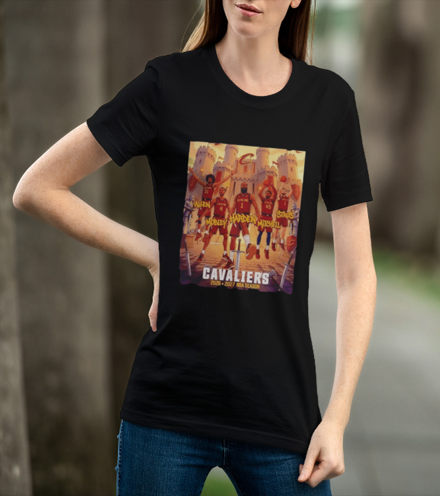 Cleveland Cavaliers 2026 2027 NBA Season Harden Mitchell Mobley Allen Strus Basketball Team Cavaliers T-Shirt