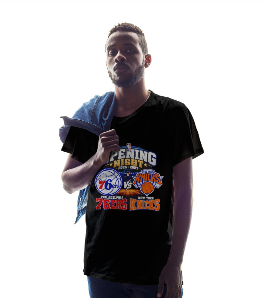 Philadelphia 76ers Vs New York Knicks NBA Opening Night 2026 2027 Matchup Event Highlights T-Shirt