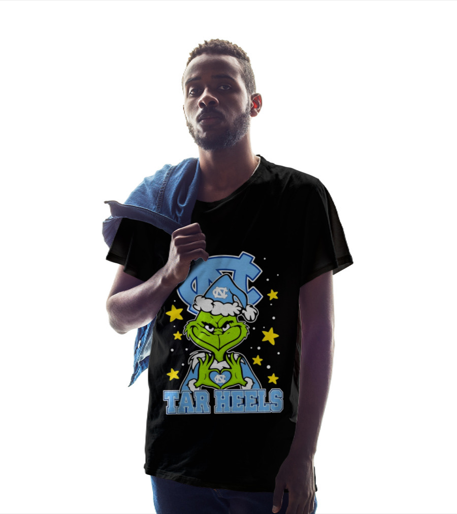 UNC Tar Heels Grinch Christmas NC T-Shirt