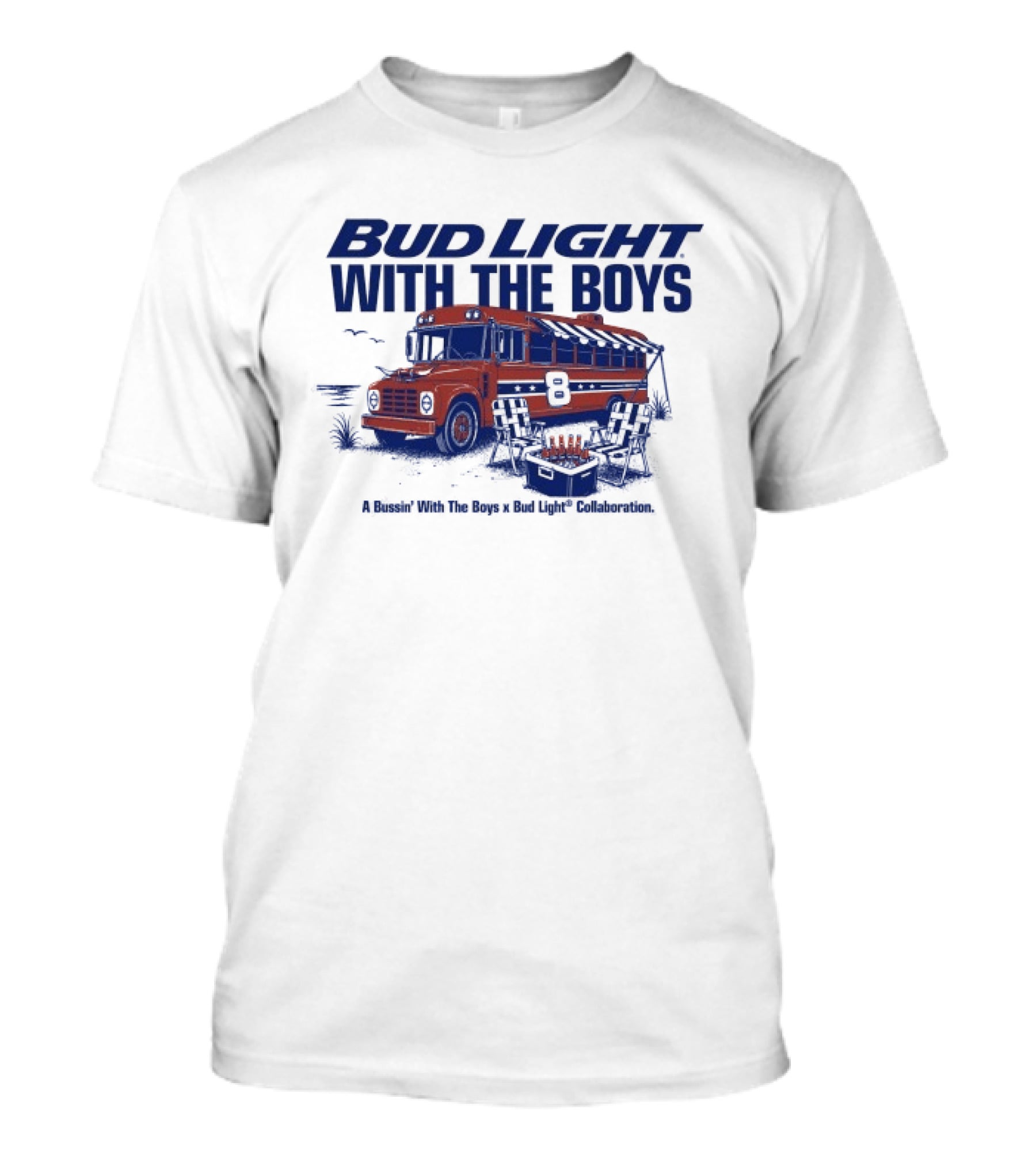 Bud Light With The Boys Beer Bus Adventure T-Shirt