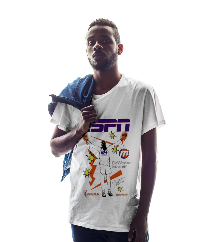 ESPN DeWanna Bonner No 24 WNBA Sun Mercury Round21 T-Shirt
