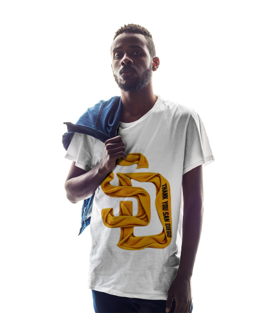 San Diego Padres Thank You San Diego SD Scarf T-Shirt
