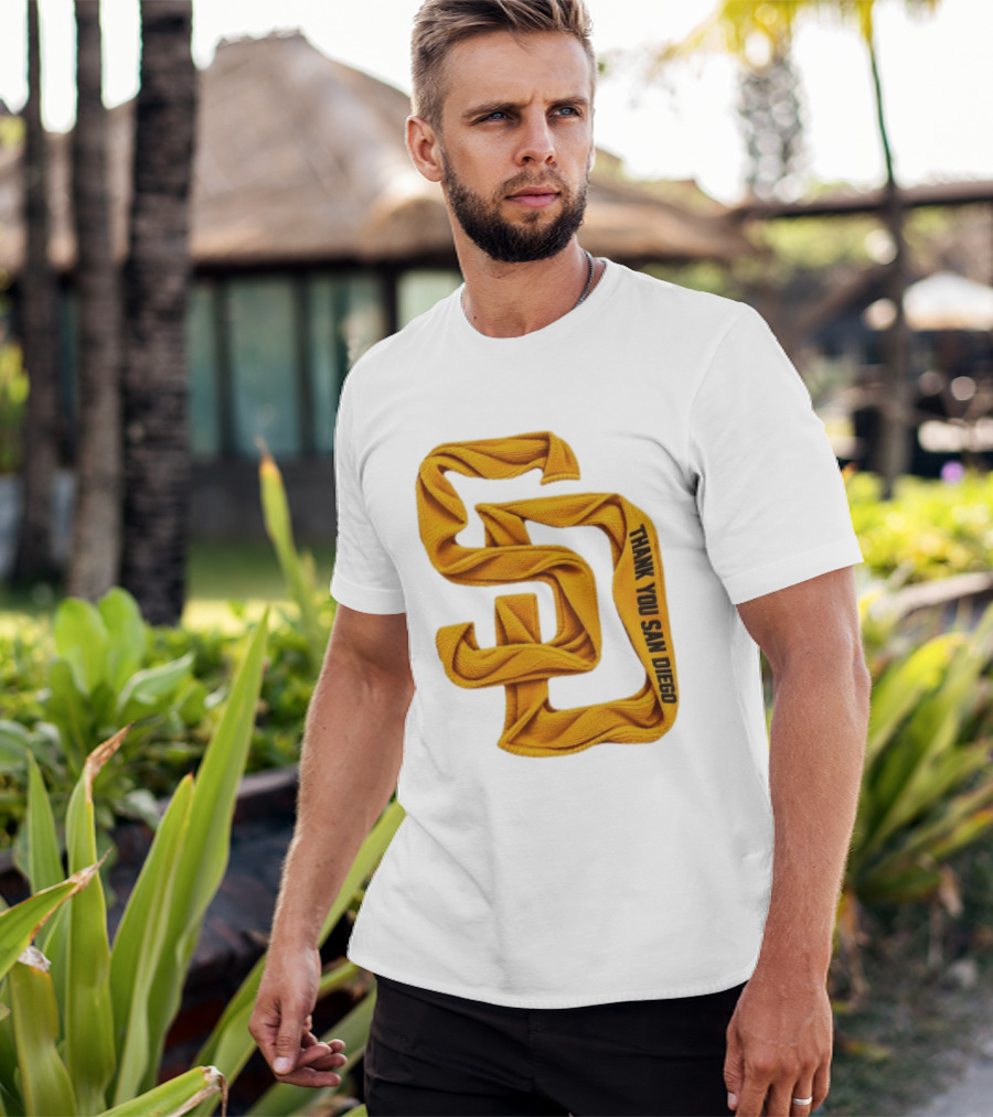 San Diego Padres Thank You San Diego SD Scarf T-Shirt