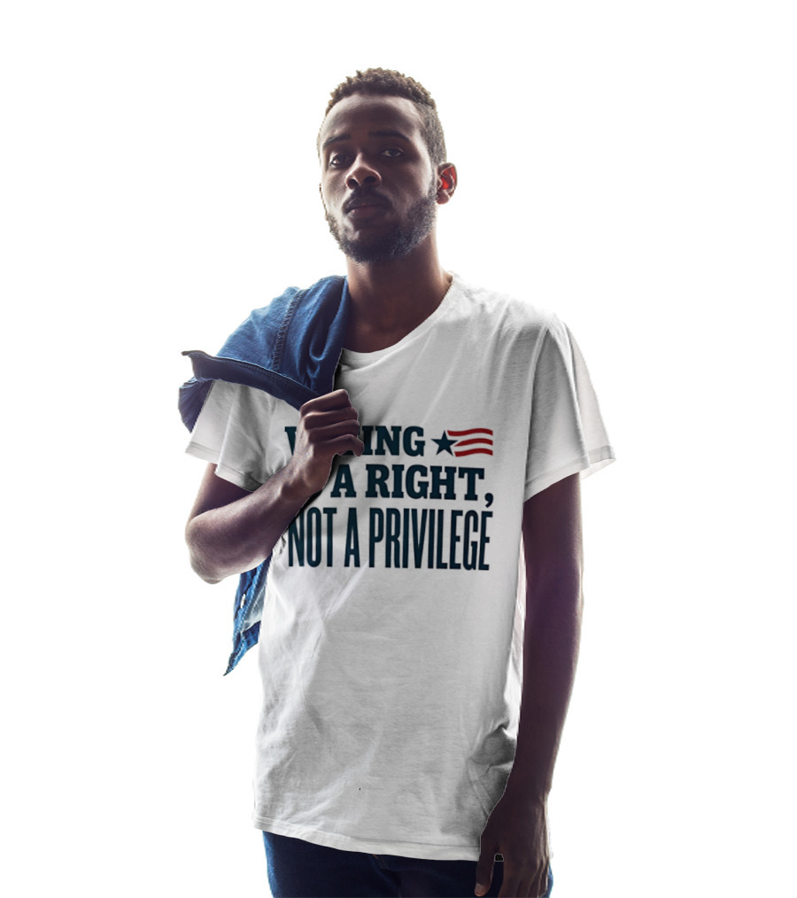 Voting Is A Right Not A Privilege Star And Stripes T-Shirt