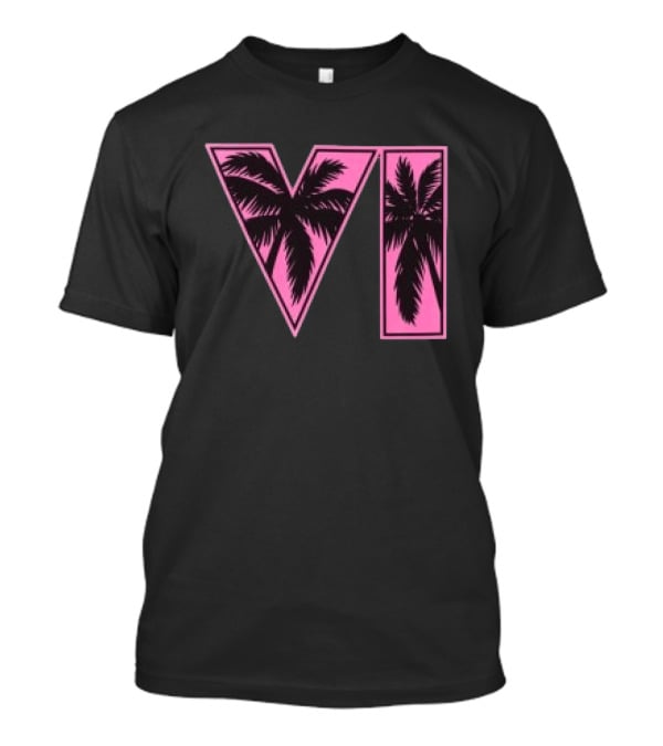 Rockstar Games Grand Theft Auto VI Pink Palm Trees T-Shirt
