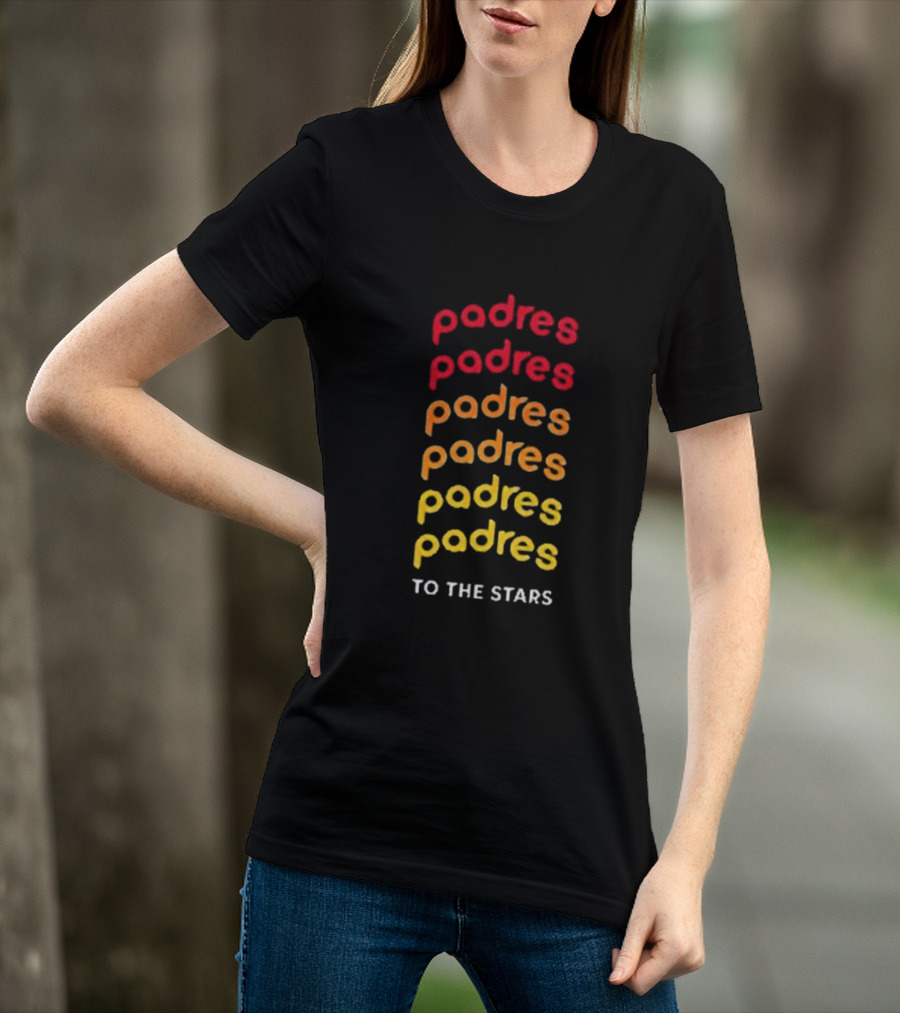 Padres Gradient Spectrum To The Stars Tom Delonge T-Shirt