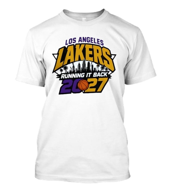 Los Angeles Lakers Running It Back Skyline NBA 2027 T-Shirt
