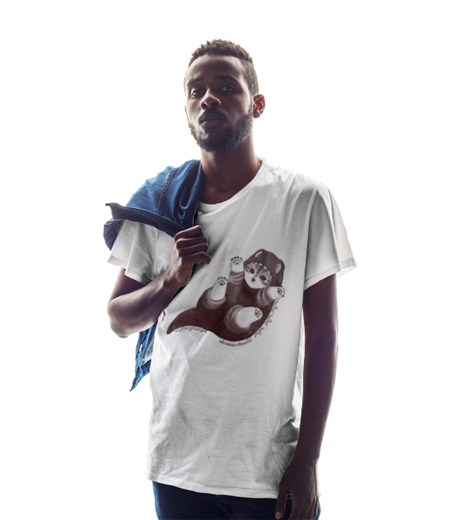 Mofusand Skreeonk Kaiju Cat Paws Playful T-Shirt