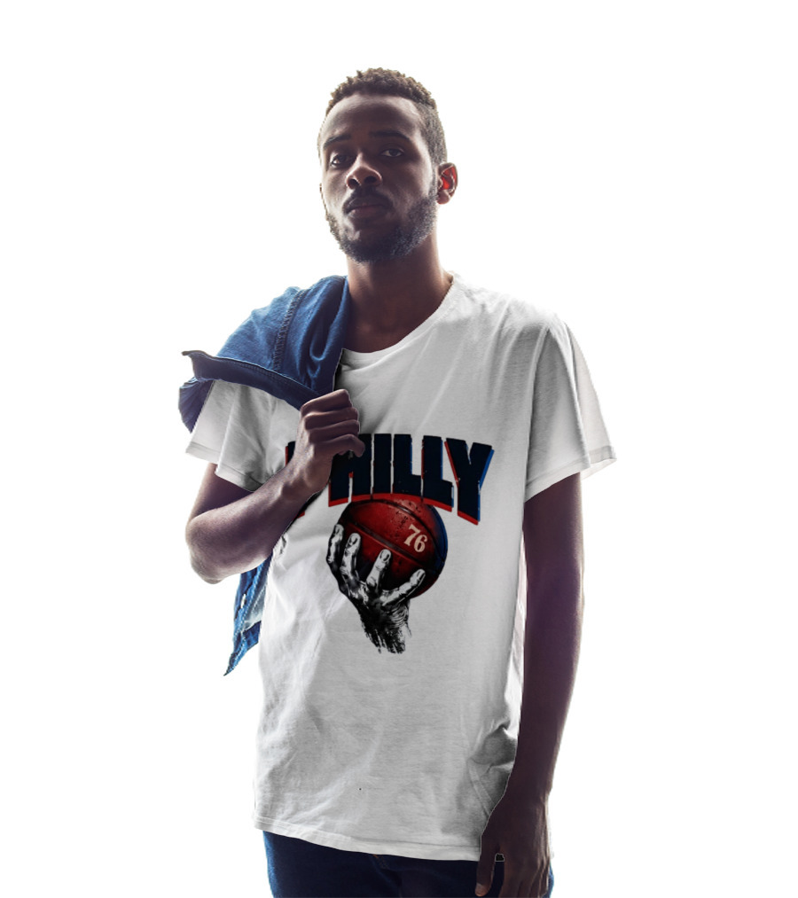 Philly Basketball 76 Hand T-Shirt