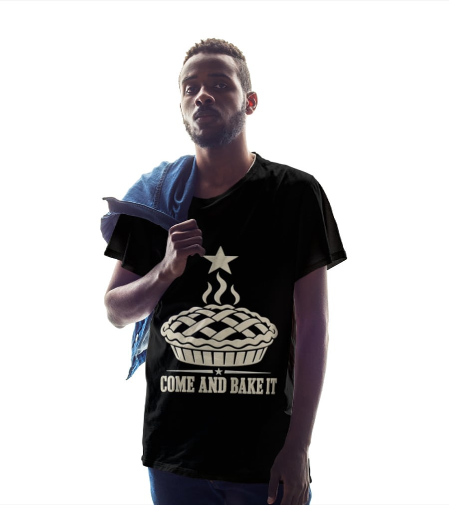 Come And Bake It Pie Star Icon Lattice T-Shirt