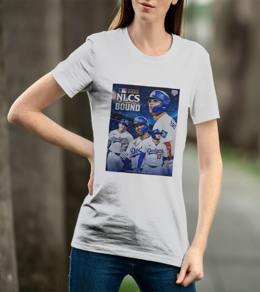 MLB 2026 NLCS Bound Los Angeles Dodgers Baseball Players T-Shirt
