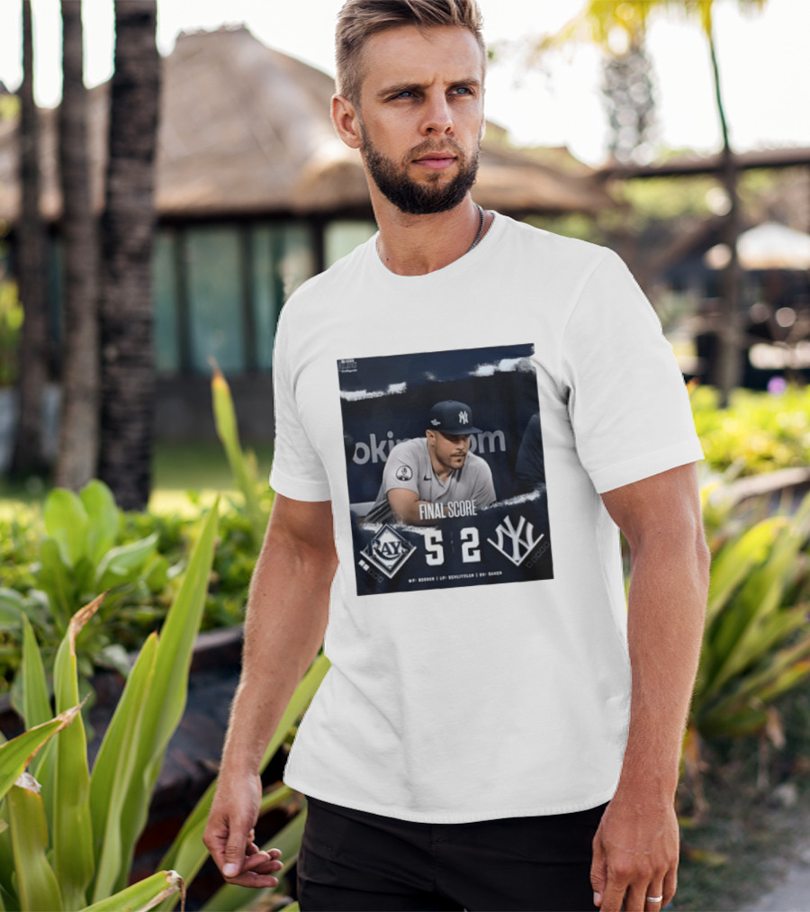Final Score Tampa Bay Rays 5 New York Yankees 2 ALDS T-Shirt