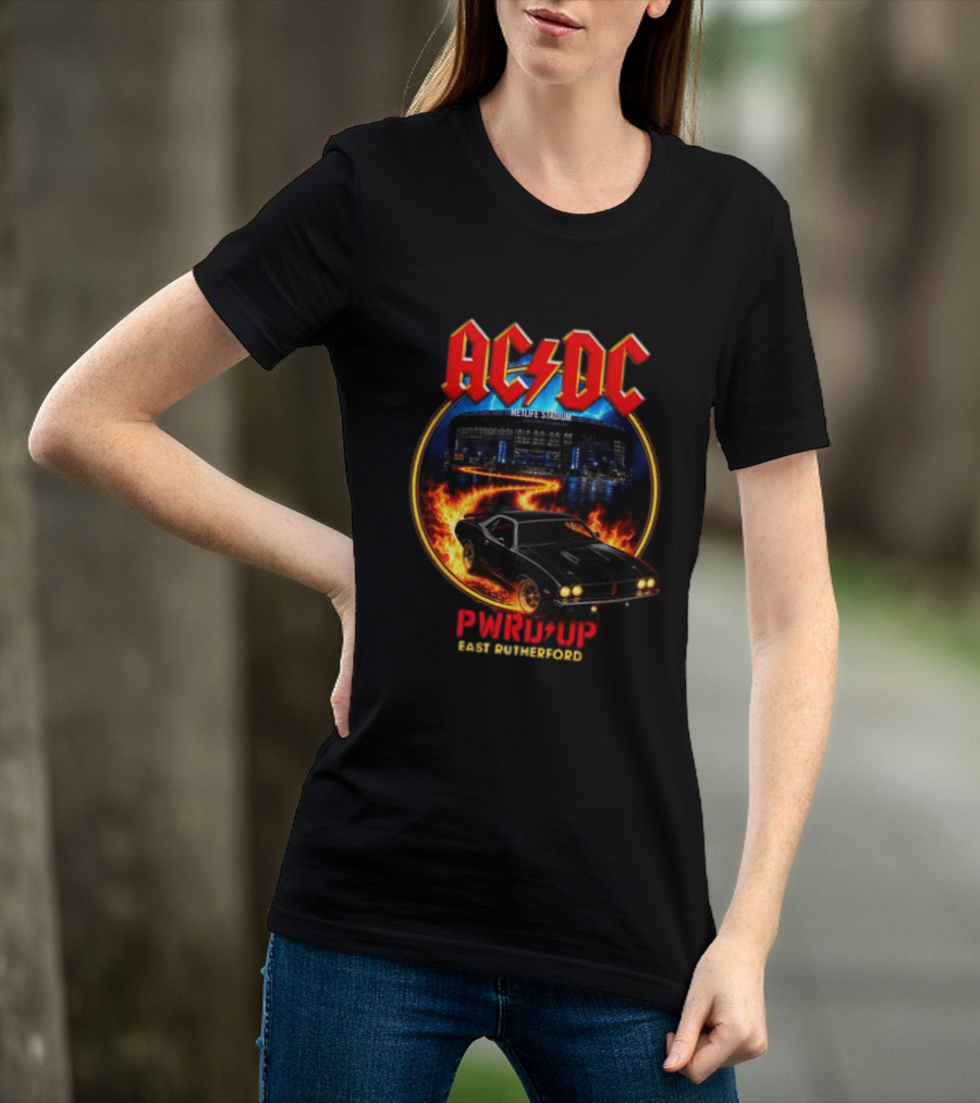 ACDC MetLife Stadium Pwr Up East Rutherford Tour Car T-Shirt