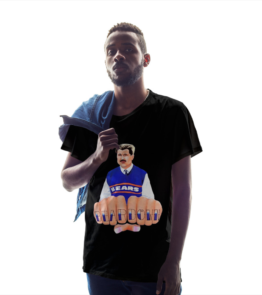 Chicago Bears Mike Ditka Bear Down Fists T-Shirt