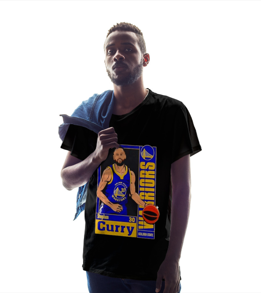 Golden State Warriors Stephen Curry 30 NBA Basketball Card 2026 T-Shirt