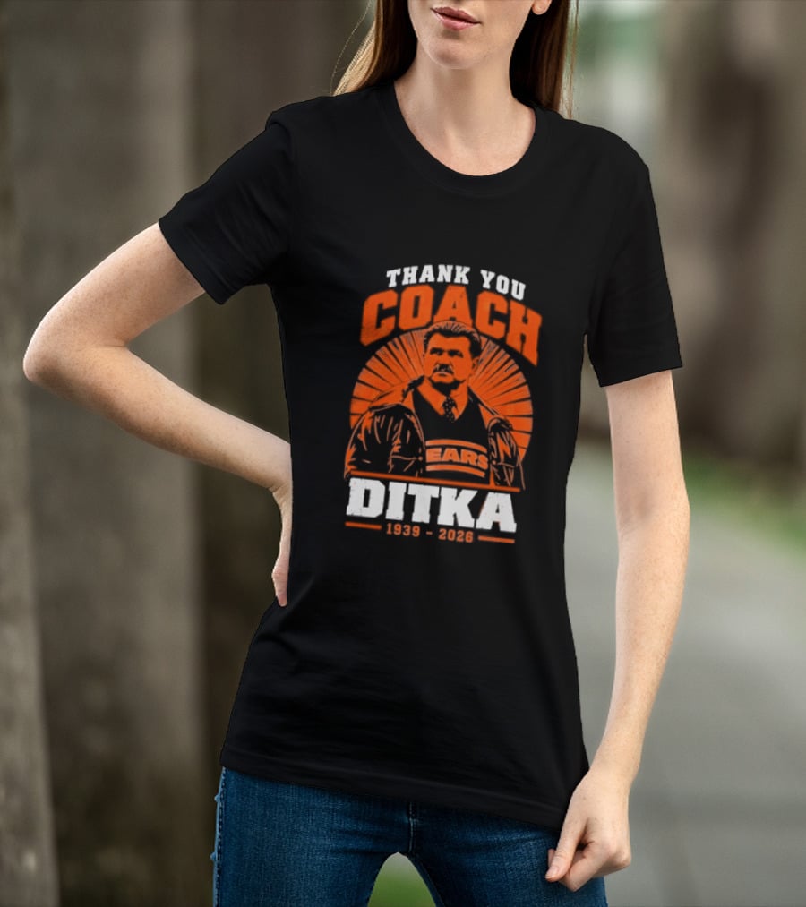 Thank You Coach Mike Ditka 1939 2026 Bears T-Shirt