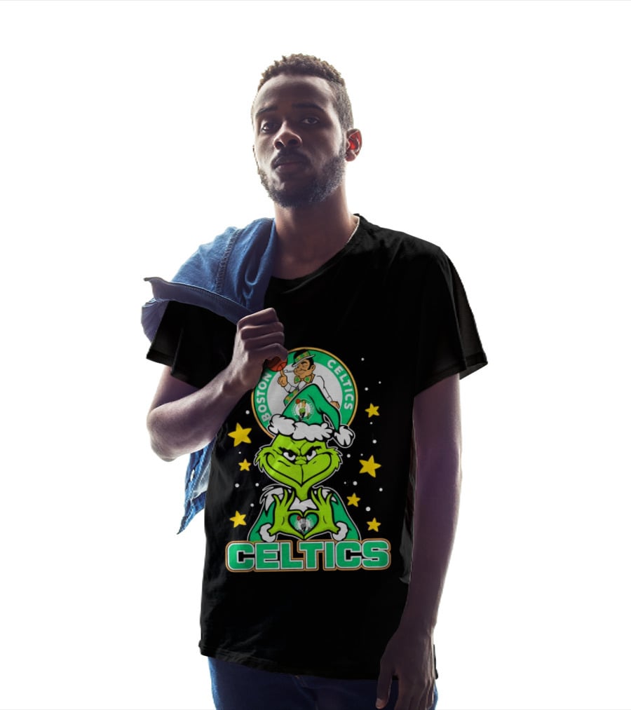 Boston Celtics Christmas The Grinch T-Shirt