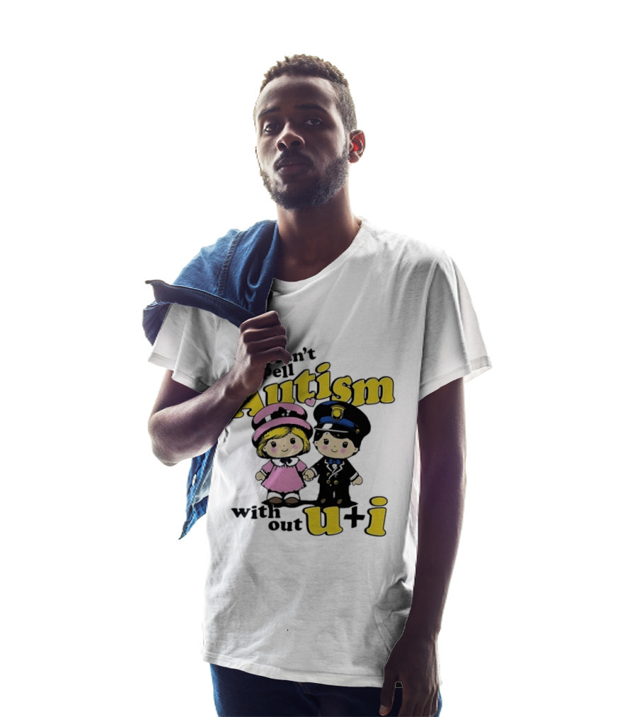 You Can't Spell Autism Without U+I Cute Cartoon Kids Holding Hands T-Shirt