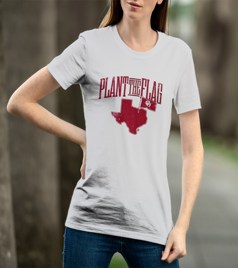 Oklahoma Sooners Football Plant The Flag OU Texas Rivalry T-Shirt