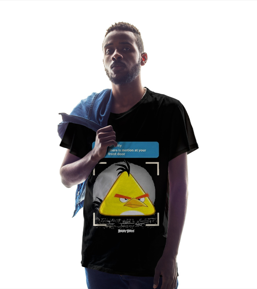 Angry Birds Security Alert There Is Motion At Your Front Door T-Shirt
