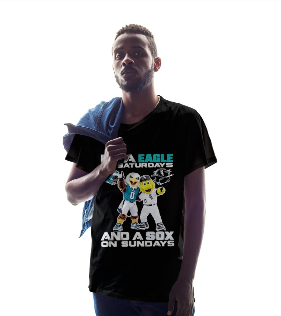 I'm An Eagle On Saturdays And A Sox On Sundays Football Baseball Mascots T-Shirt