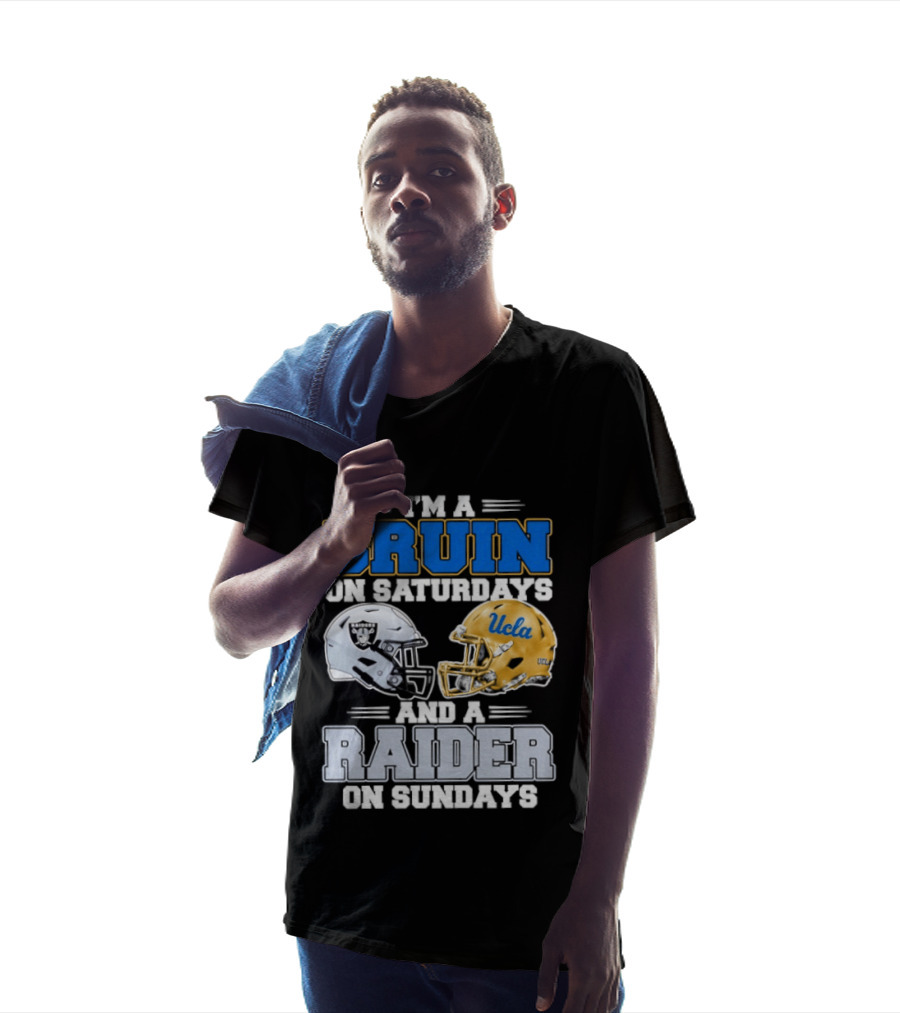 UCLA Bruin Saturdays Raider Sundays Football Fan Gear T-Shirt