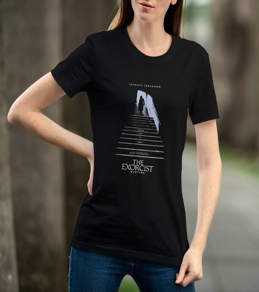 Scarlett Johansson Mike Flanagan's The Exorcist Martyrs Movie In Theaters March 12 2027 T-Shirt