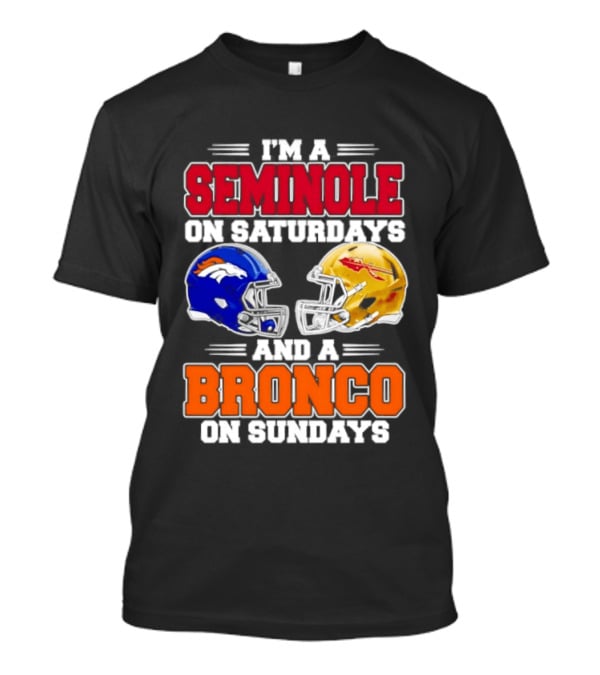 Seminole Saturdays Bronco Sundays Football Fan Gear T-Shirt