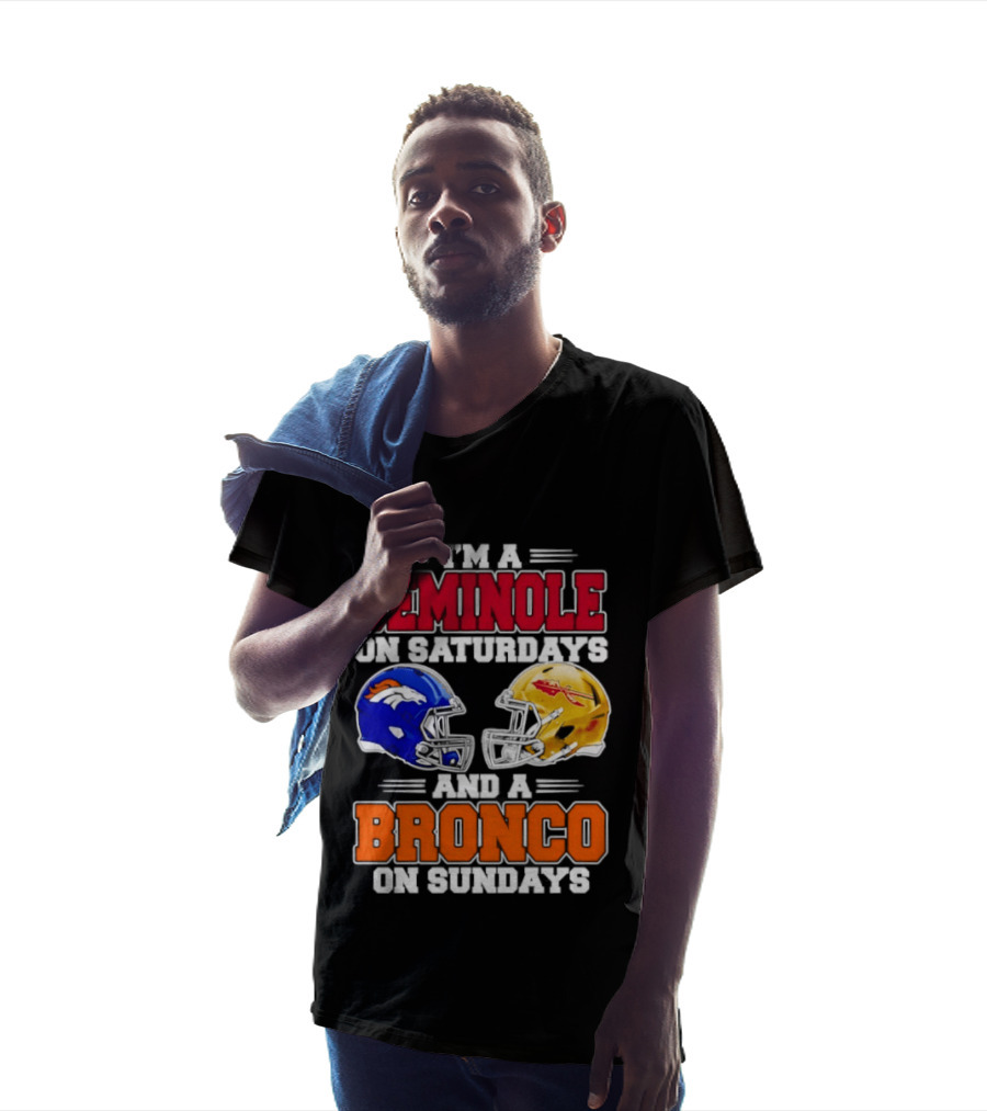 Seminole Saturdays Bronco Sundays Football Fan Gear T-Shirt