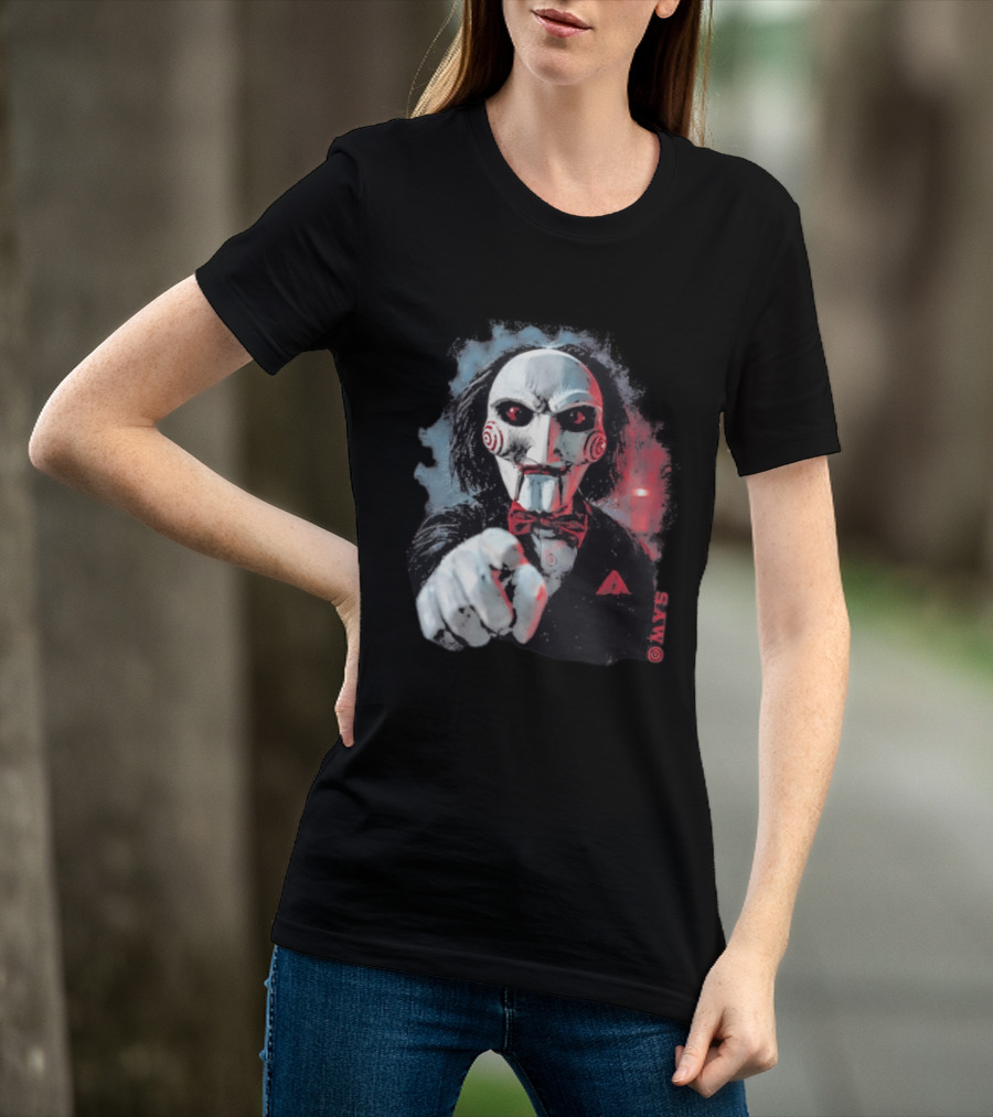 Saw Horror Film Jigsaw Puppet Halloween Costume T-Shirt