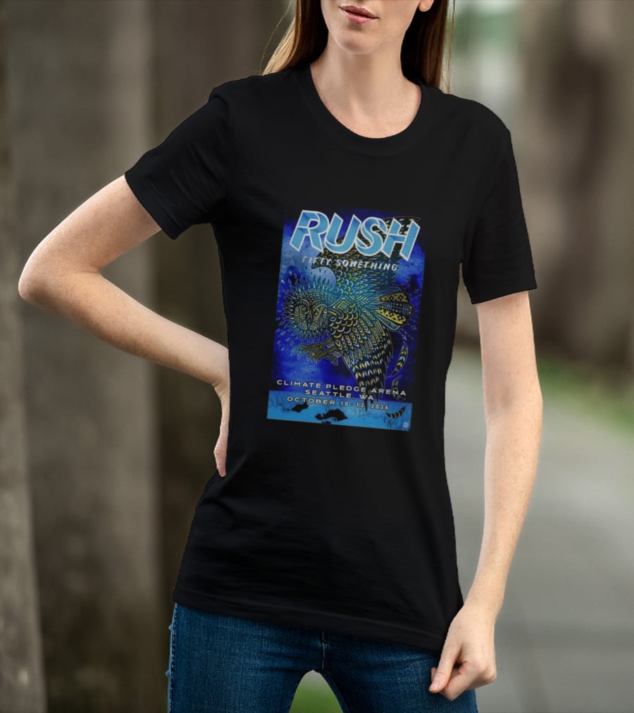 RUSH Fifty Something October 10 12 2026 Climate Pledge Arena Seattle WA T-Shirt