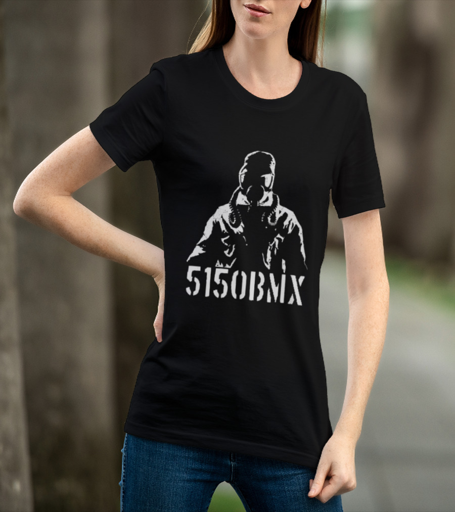 5150BMX Store Gas Mask Rider Ode To Anthem T-Shirt