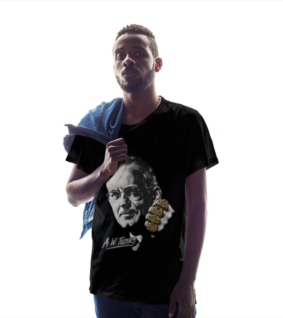 A W Tozer Glasses Three Championship Rings T-Shirt