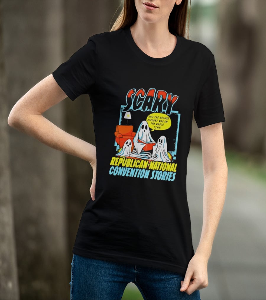 Scary Republican National Convention Stories Ghosts Reading Tales T-Shirt