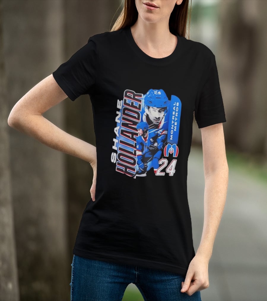 Shane Hollander Montreal Metros 24 Hockey Player Sports T-Shirt